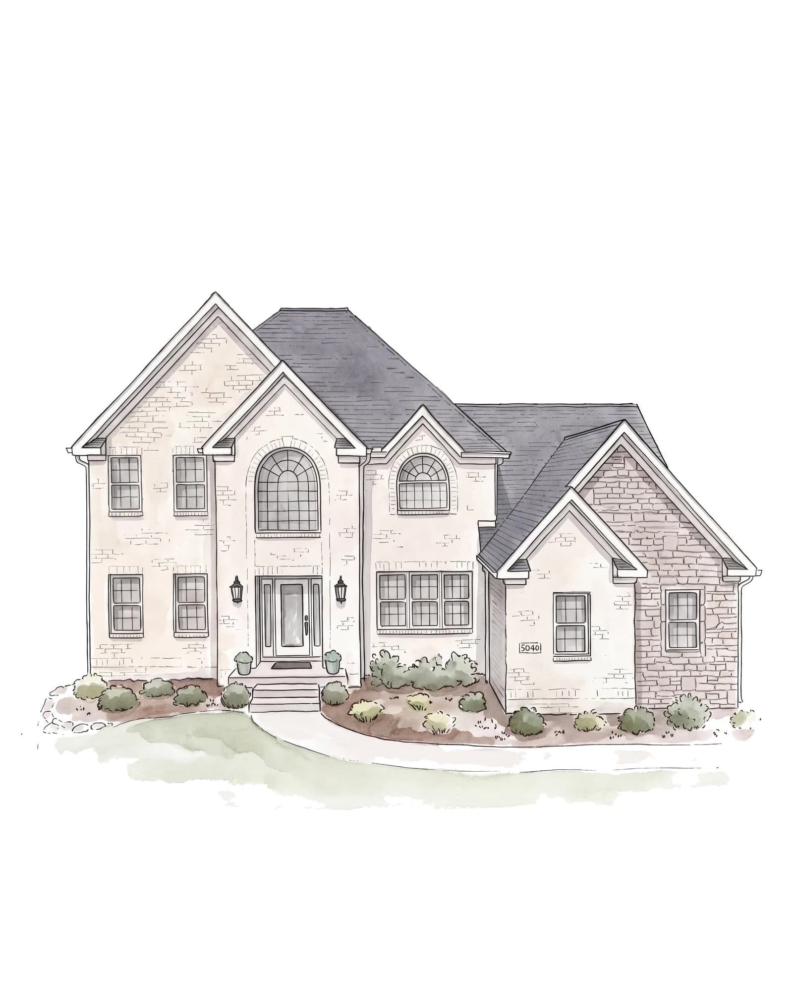 The finished portrait of that house.